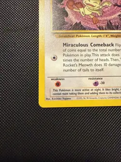 Team Rocket's Meowth 18/53 Wotc Promo Pokemon Tcg - Image 5