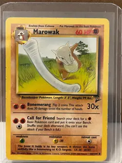Marowak Base Set 2 052/130 LP Pokemon - Image 1