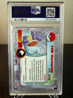 Pokemon 2000 Topps Chrome Wartortle Spectra PSA 7 Near Mint #8 - Image 2