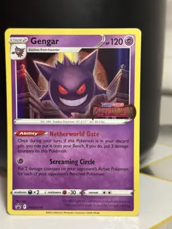 Pokemon Gengar Black Star Promo Stamped Lost Origin Holo SWSH241 - Image 1