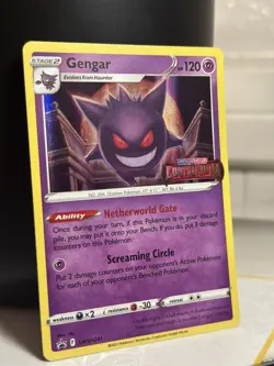 Pokemon Gengar Black Star Promo Stamped Lost Origin Holo SWSH241 - Image 2