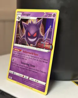 Pokemon Gengar Black Star Promo Stamped Lost Origin Holo SWSH241 - Image 3