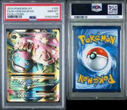 Pokemon 2016 XY Evolutions Full Art Mega Venusaur EX 100/108 PSA 10 Gem Mint - Image 3