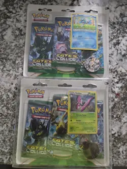 Pokemon TCG 2 Xy Fates Collide 3 Booster Blister Froakie Vivilian Factory Sealed - Image 1