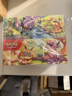 Pokemon Prismatic Evolutions Mini Tin DISPLAY Box (8 Tins) Factory Sealed - Image 1