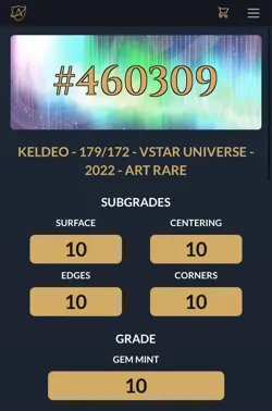 ACE 10 Keldeo - VSTAR Universe - 179/172 - Art Rare - Pokemon Japanese GEM MINT - Image 4