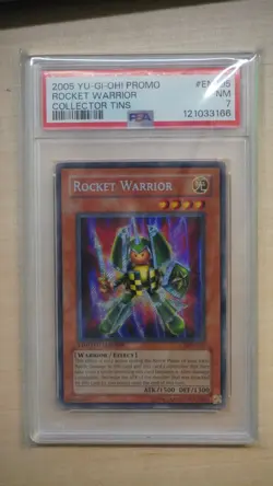 2005 Yu-Gi-Oh! Rocket Warrior CT2-EN005, Limited Edition, PSA 7 Near Mint! - Image 1