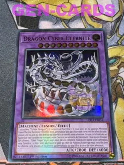 CARTE Yu Gi Oh DRAGON CYBER ETERNITE LED3-FR012 1ere edition - Image 1