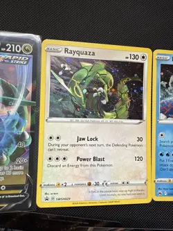 Pokemon SWSH Promo Card Lot 8 Cards Cosmos Holo Rayquaza / Pixel Kyogre / Marnie - Image 4