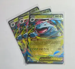 3x Mega Venusaur EX (003/132) - Mega Evolutions - Pokemon TCG - NM Cards - Image 1