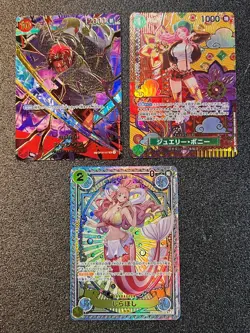 3 Set SP Full Art Shanks/Bonney/Shirahoshi ONE PIECE CARD JPN - Image 1