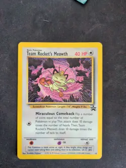 Team Rocket's Meowth #18 - Black Star Promo - WoTC Pokemon Card - Image 1