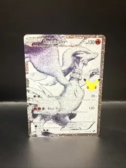 Pokemon Reshiram Full Art Holo Card 113/114 Celebrations Classic Collection - Image 3