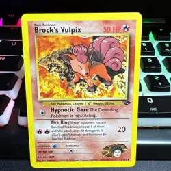 Pokemon TCG Brock's Vulpix Gym Challenge 37 Unlimited Uncommon Card - Image 1