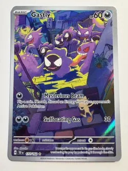 Pokemon TCG Gastly Illustration Rare IR Holo Card 177/162 Temporal Forces NM - Image 1
