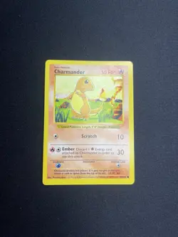 Pokemon Charmander Shadowless Base Set Card # 46/102 A6 - Image 1