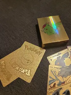 57 Gold Foil Pokemon Cards Lot - Charizard, Lugia, Umbreon GX VMAX Legendary - Image 3