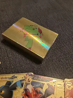 57 Gold Foil Pokemon Cards Lot - Charizard, Lugia, Umbreon GX VMAX Legendary - Image 4