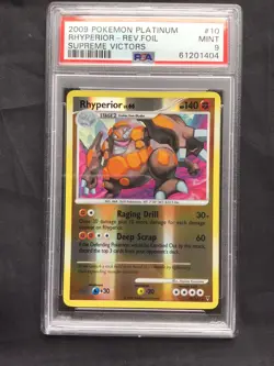 Pokemon Cards: Supreme Victors Reverse Holo: Rhyperior 10/147 PSA 9 - Image 2