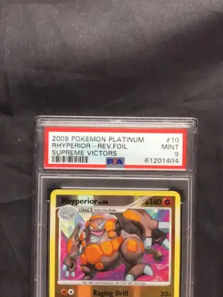 Pokemon Cards: Supreme Victors Reverse Holo: Rhyperior 10/147 PSA 9 - Image 3