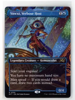 MtG DFT Aetherdrift Vnwxt, Verbose Host #356 Borderless - Image 1