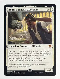 Bennie Bracks, Zoologist Foil 086/093 Streets of New Capenna Commander MTG - Image 1