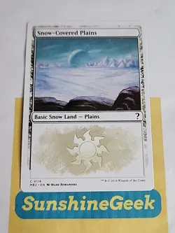 Snow-Covered Plains (White Border) Mystery Booster 2 Regular - Image 1