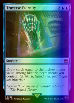 MTG Magic the Gathering Traverse Eternity (60/1208) Doctor Who LP FOIL - Image 1