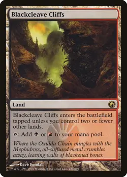 MTG Magic the Gathering Blackcleave Cliffs (224/259) Scars of Mirrodin NM - Image 1