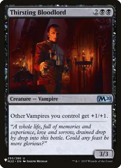 MTG Magic the Gathering Thirsting Bloodlord (M20-293/2869) The List LP - Image 1
