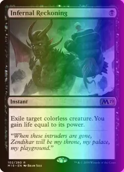 MTG Magic the Gathering Infernal Reckoning (102/339) Core Set 2019 LP FOIL - Image 1
