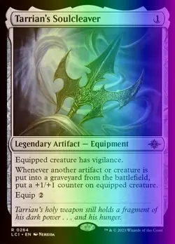 MTG Tarrian's Soulcleaver (264/535) The Lost Caverns of Ixalan LP FOIL - Image 1