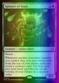 MTG Magic the Gathering Spinner of Souls (112/763) Foundations LP FOIL - Image 1