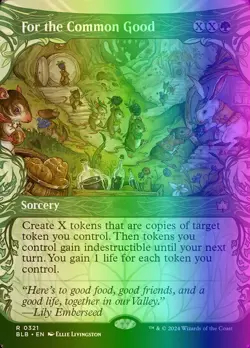 MTG Magic the Gathering For the Common Good (321/427) Bloomburrow LP FOIL - Image 1
