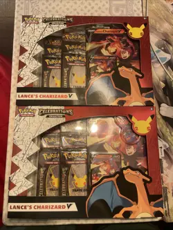 2x Pokemon Celebrations Collection Lance's Charizard V Box - Image 1