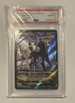 2021 Pokemon Japanese Umbreon V Alt Art VMAX Climax 244/184 PSA 10 - Image 1