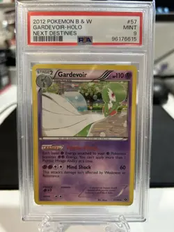 PSA 9 Mint 2012 Pokemon Gardevoir Holo Black & White B&W Next Destinies #57 - Image 1