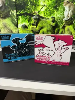 Black Bolt & White Flare Pokemon Center Elite Trainer Box ETBs Empty With Extras - Image 1