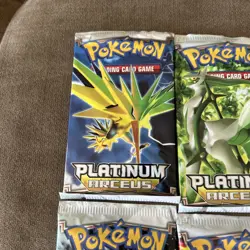 2009 POKEMON PLATINUM ARCEUS BOOSTER PACK FACTORY SEALED MULTI ARTWORK LOT OF 4 - Image 2