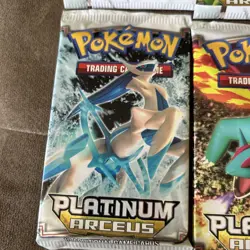 2009 POKEMON PLATINUM ARCEUS BOOSTER PACK FACTORY SEALED MULTI ARTWORK LOT OF 4 - Image 4