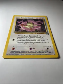 Team Rocket's Meowth #18 LP-NM Black Star Promo WoTC Pokemon TCG - Image 2
