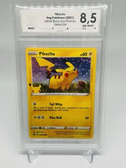 Pikachu SWSH039 Promo | Black Star Promos | Englisch | Grading 8,5 - Pokemon - Image 1