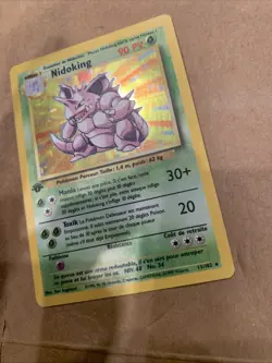 Pokemon TCG Vintage Nidoking Base Set 1st Edition 11/102 Holo ITALIAN - Image 2