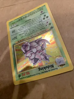 Pokemon TCG Vintage Nidoking Base Set 1st Edition 11/102 Holo ITALIAN - Image 3
