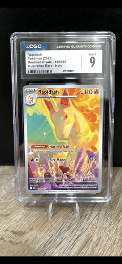 {CGC Mint 9} Rapidash #189 Pokemon Destined Rivals - Image 1