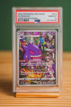 2022 Pokemon Japanese Gengar CHR Dark Phantasma PSA 10 GEM MT #074 - Image 1