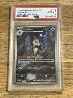 GRADED PSA 10 2024 Pokemon TWM EN Froslass Illustration Rare #174 - Image 1