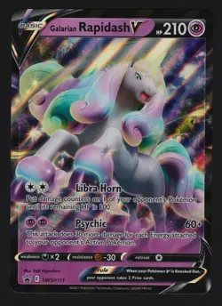 Pokemon - Galarian Rapidash V - Jumbo - SWSH Promo 111 - ENGLISH - Image 1