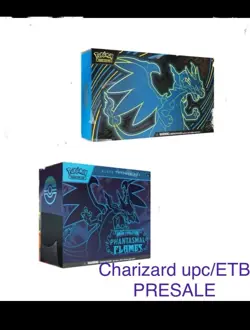 Lot Of 2 - ships in 40 days Phantasmal Flames Pokemon Center ETB PRESALE + 1 UPC - Image 1