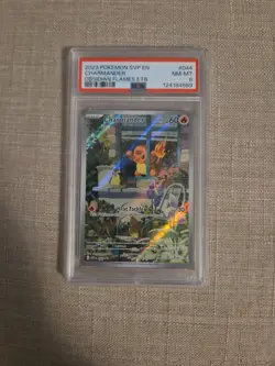 2023 POKEMON OBSIDIAN FLAMES ETB PROMO #044 CHARMANDER PSA 8 - Image 1